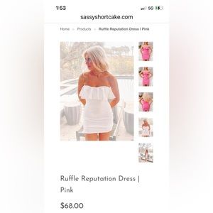 Sassy shortcake mini dress size small, new with tags